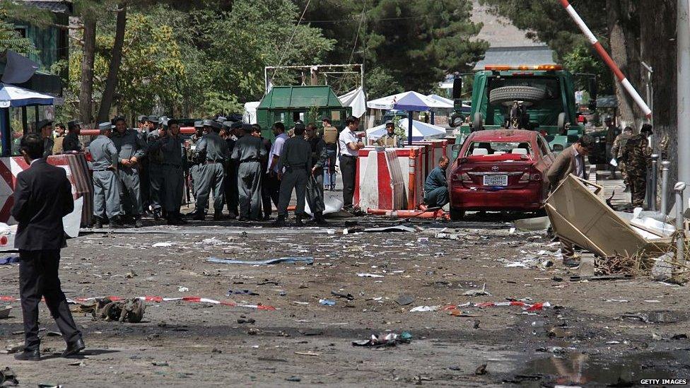 Explosion outside Kabul airport