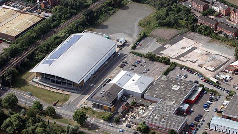 Aerial view of the Severn Campus at the University of Worcester