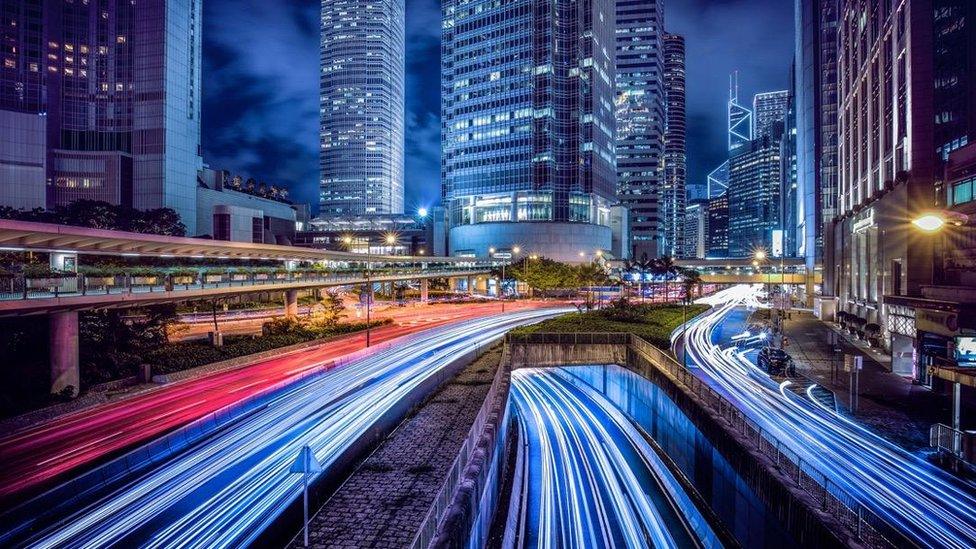 Singapore at night