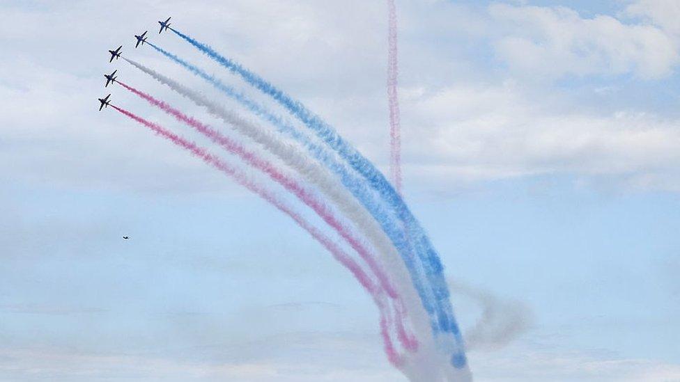 Red Arrows over North Sea