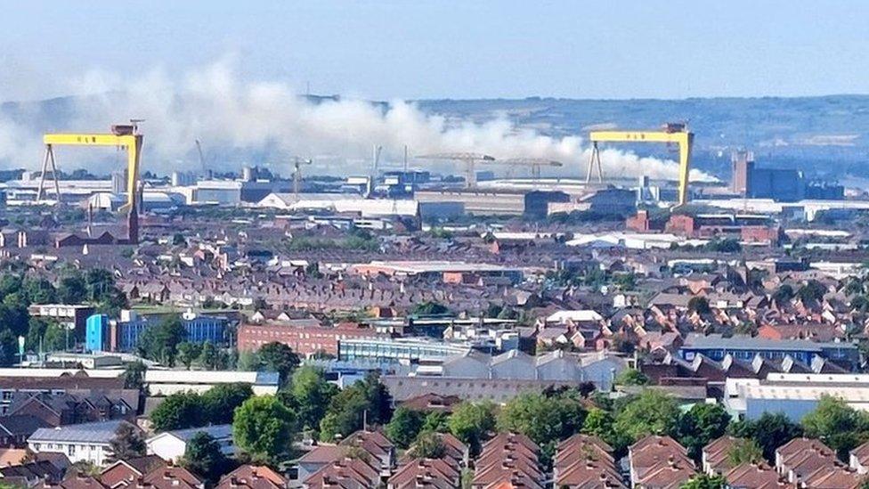 Gary McKeown's photo of Belfast gorse fire