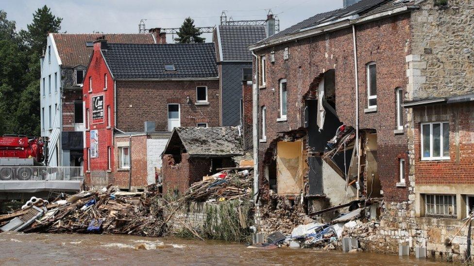 Flood damage in Pepinster