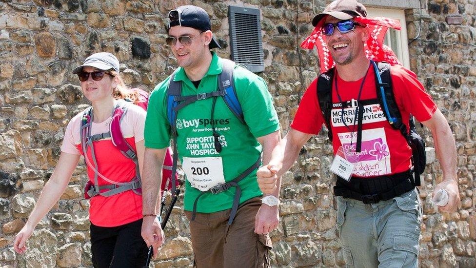 People taking part in Trekfest