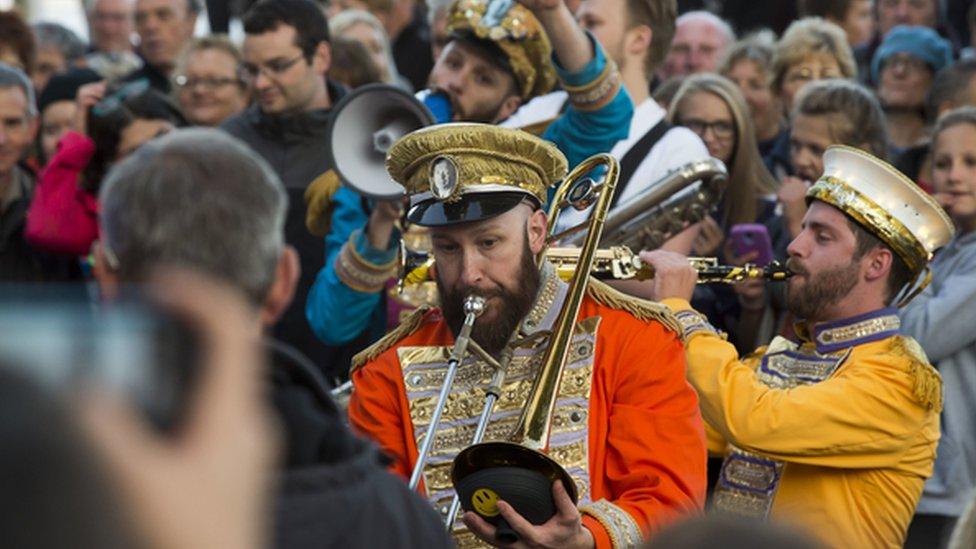 Performers at Hull Freedom Festival