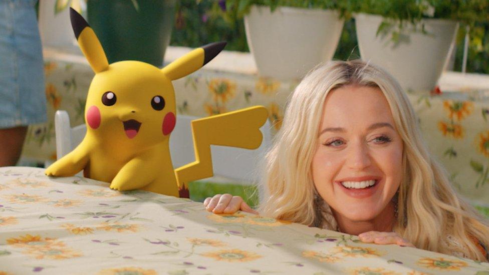 Pikachu and Katy Perry