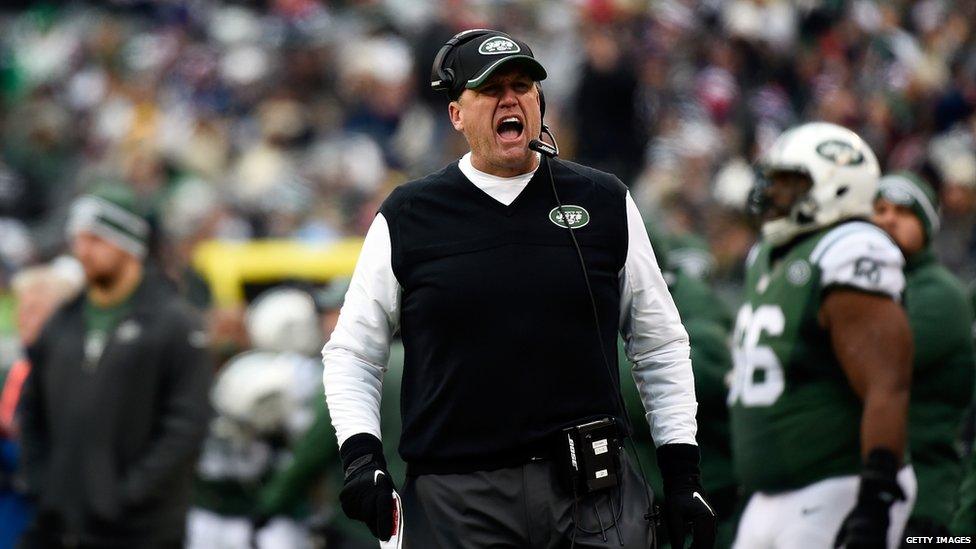 Rex Ryan in his days as the New York Jets head coach