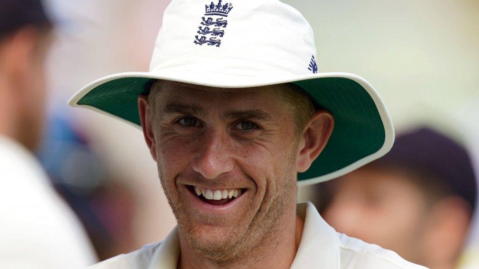 Olly Stone playing for England