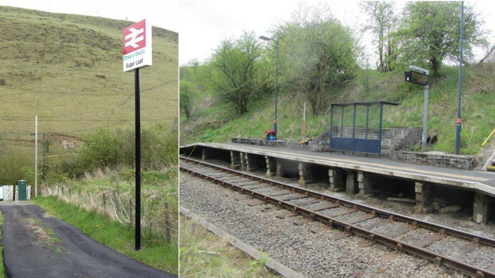 Wales' "quietest" station, Sugar Loaf Halt