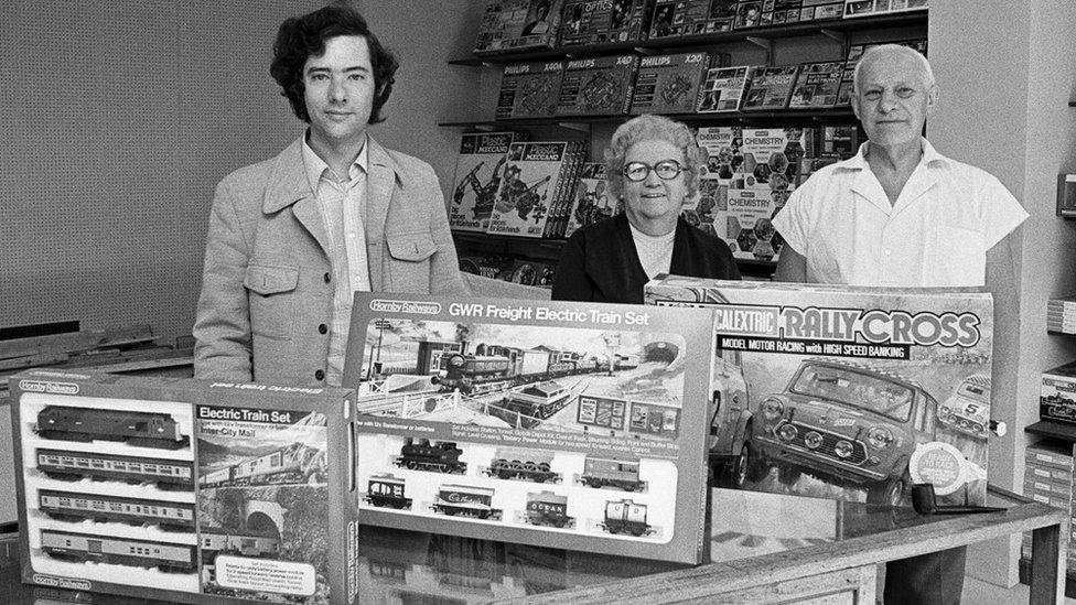 Romer Parish toy shop in 1975