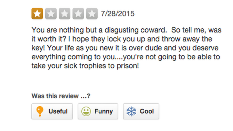 Yelp review