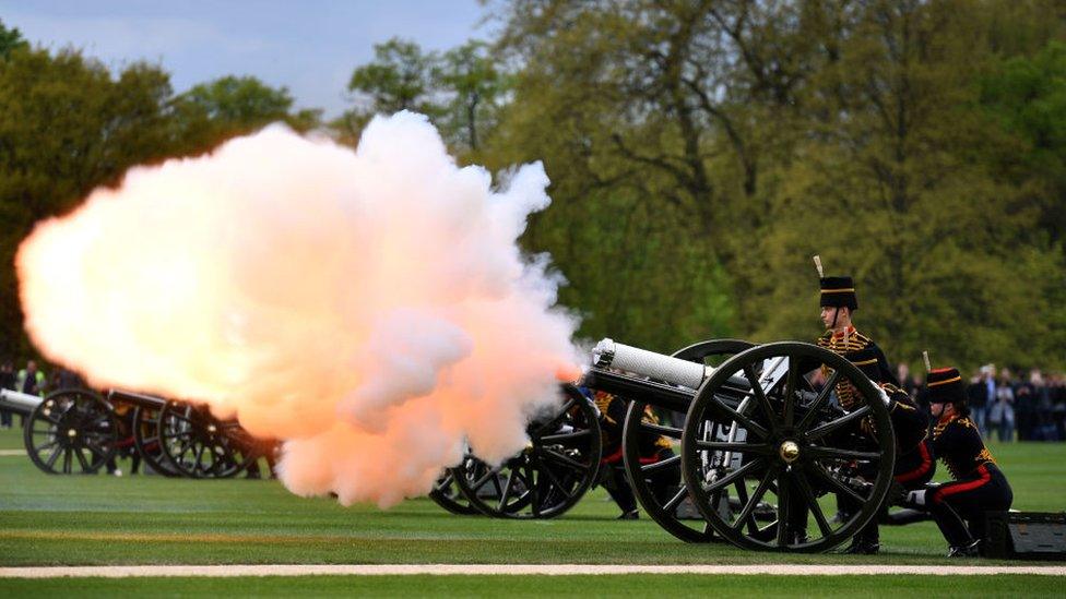 Hyde Park gun salute in April 2017