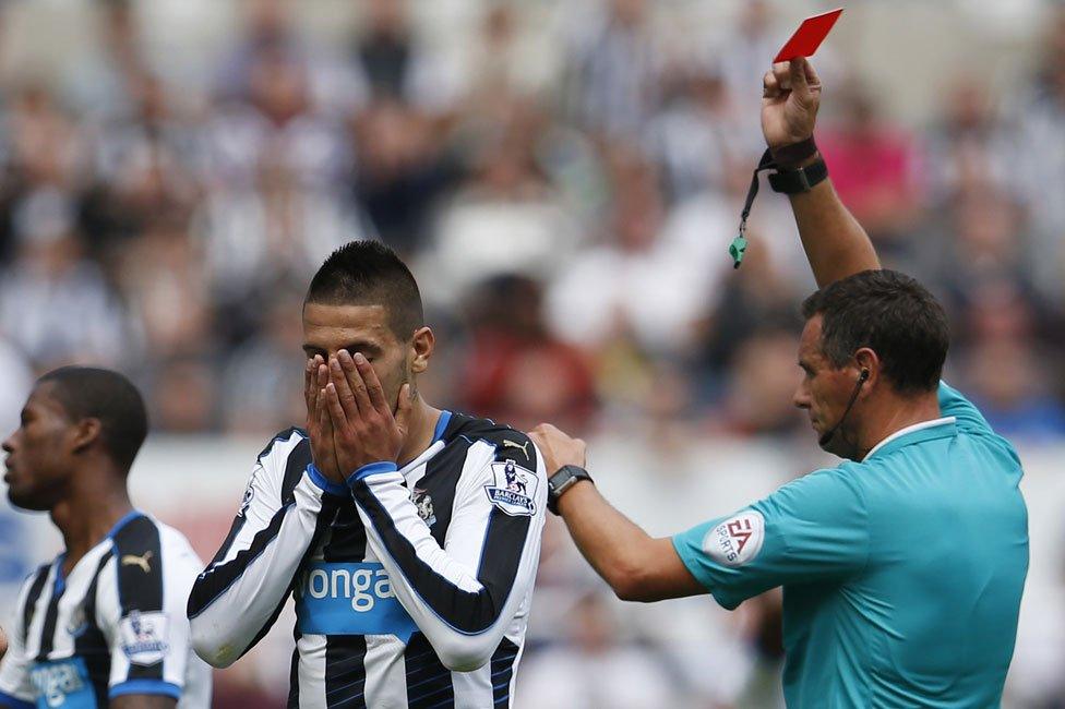 Mitrovic sent off against Arsenal