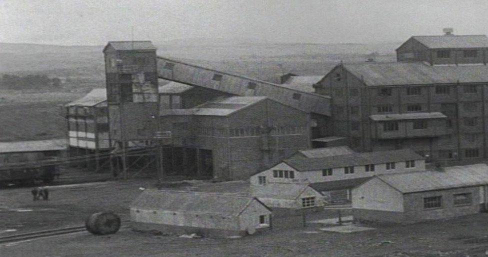 The nearby Onllwyn coal washery in the 1970s