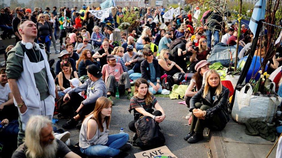 Extinction Rebellion protesters