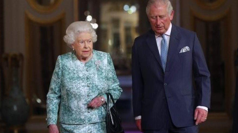 Queen Elizabeth and Prince Charles