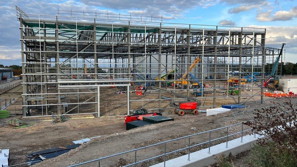 Shinfield Film Studios mid construction