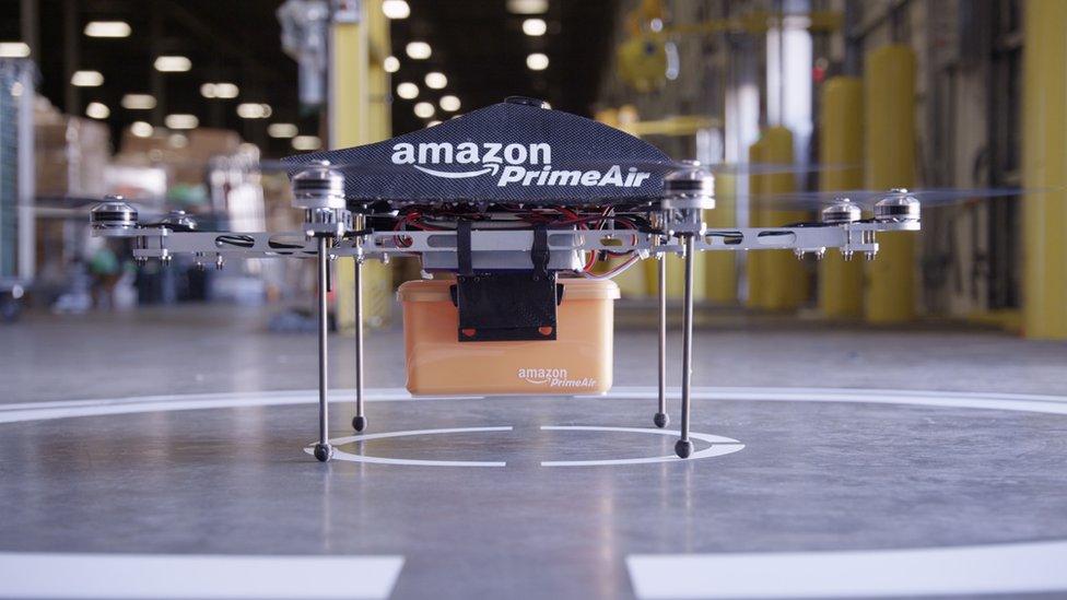 An Amazon "Prime Air" drone