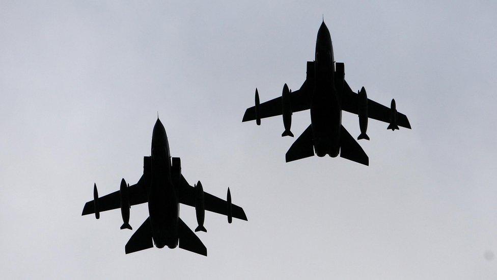 Two RAF Tornado jets