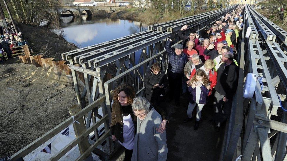 New footbridge in Tadcaster