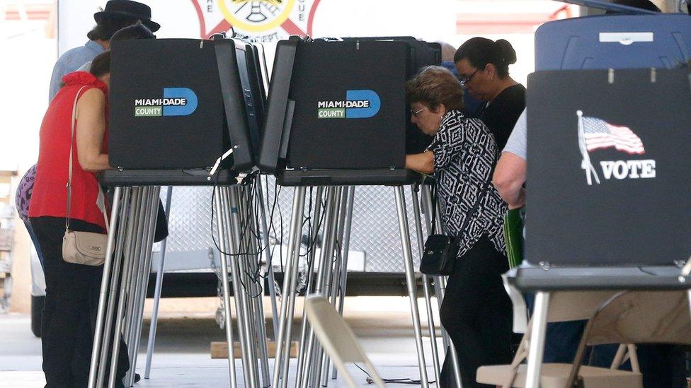 Voters in South Florida on 6 November 2018