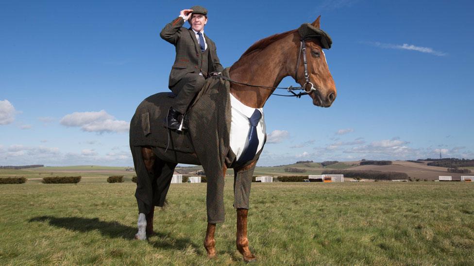 Race horse Morestead in Harris Tweed