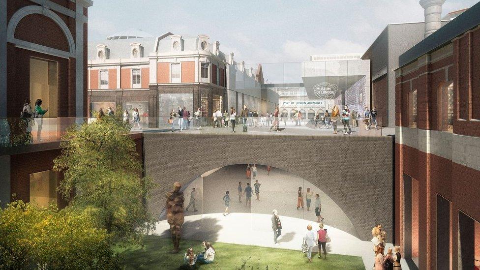 Artist's impression of the new Museum of London