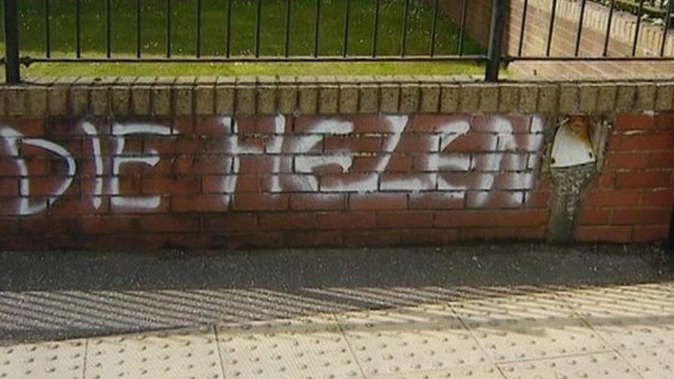 Graffiti close to Helen's street