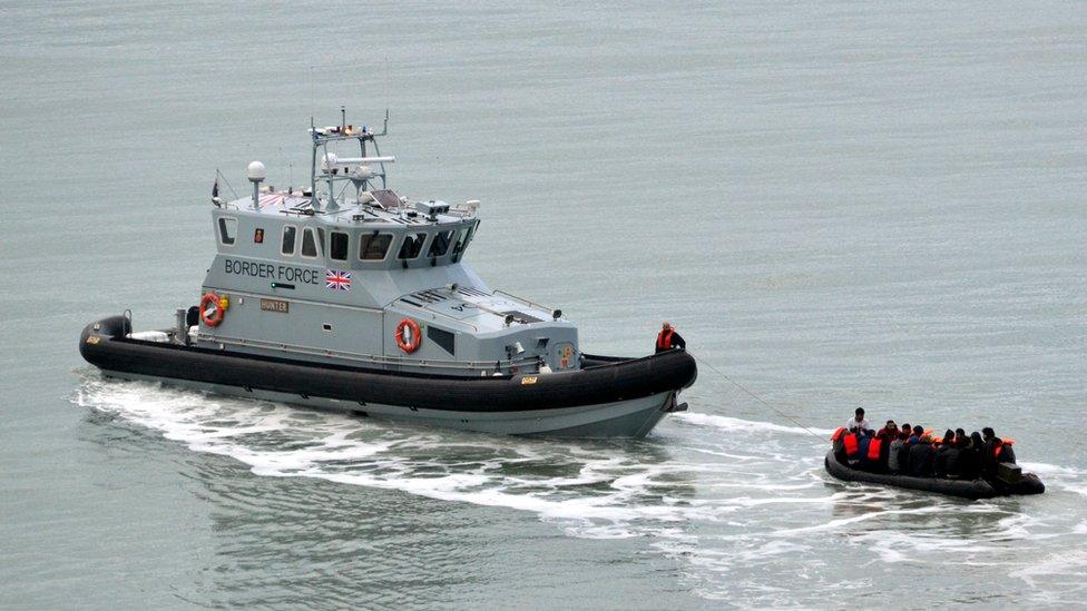 Migrant boat off St Margaret's Bay