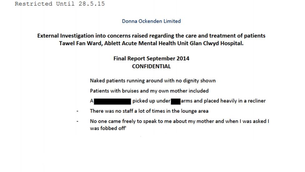 Extract from Ockenden report