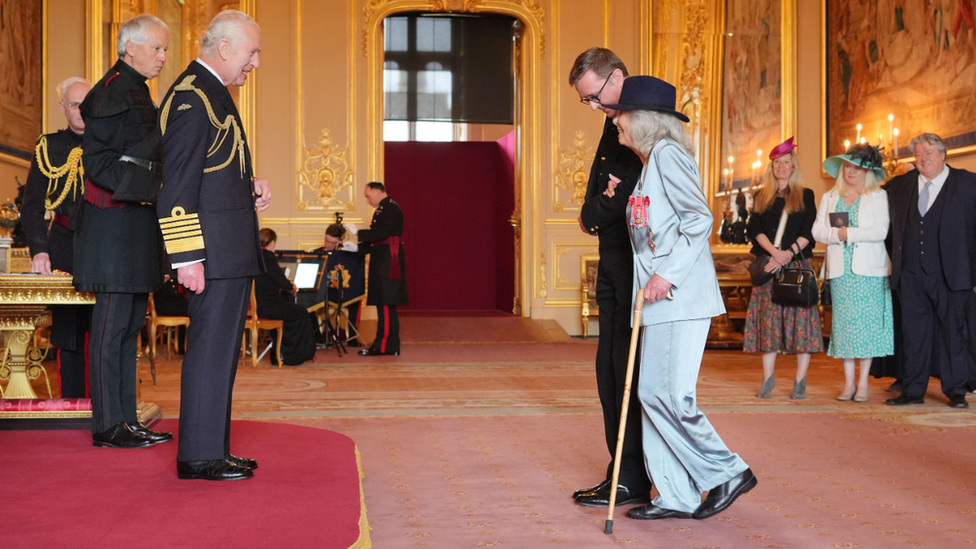 Dame Jilly Cooper at Windsor Castle