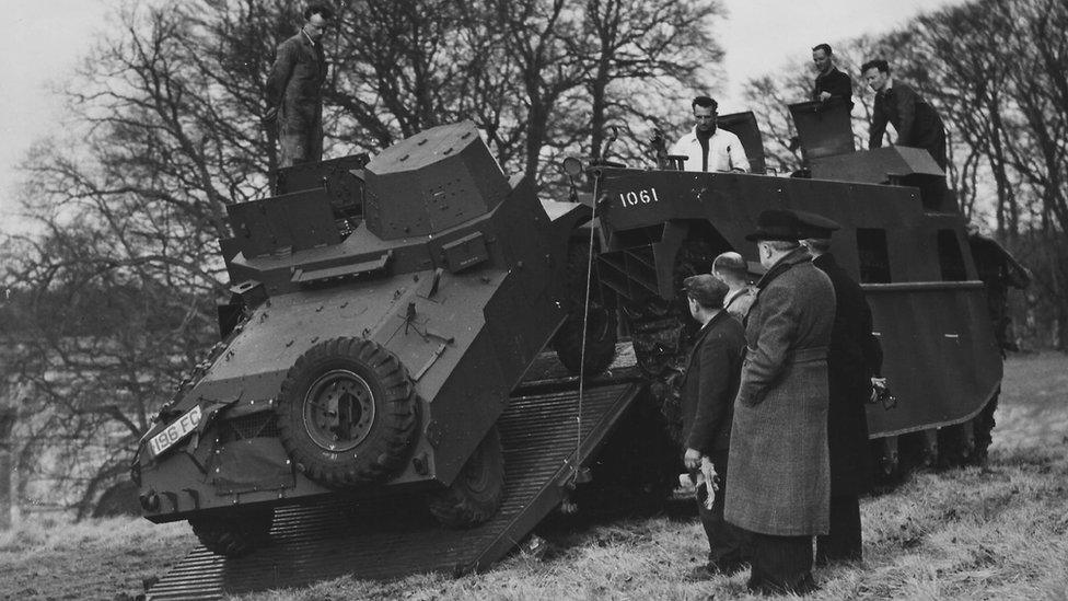 Testing landing craft at Blenheim Palace