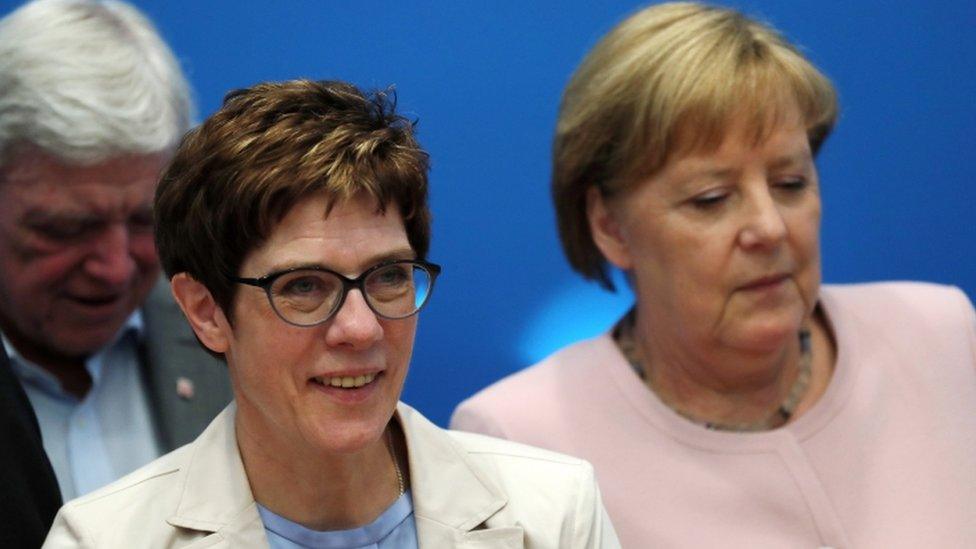 Angela Merkel and Annegret Kramp-Karrenbauer