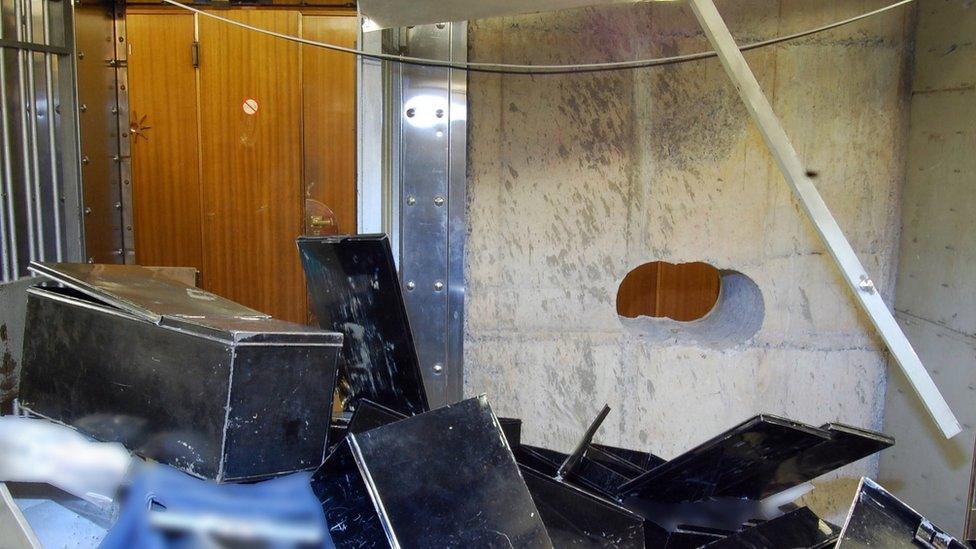 Hatton Garden Safety Deposit scene of robbery
