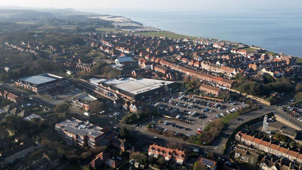 Aerial view of Cromer, Norfolk