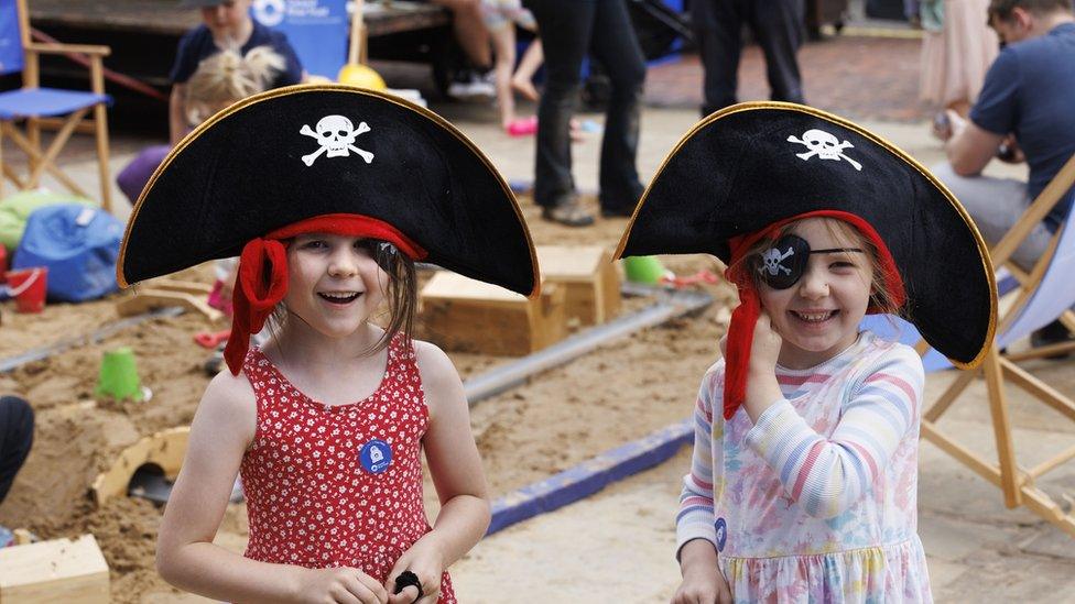 Children at Gloucester Tall Ships Festival