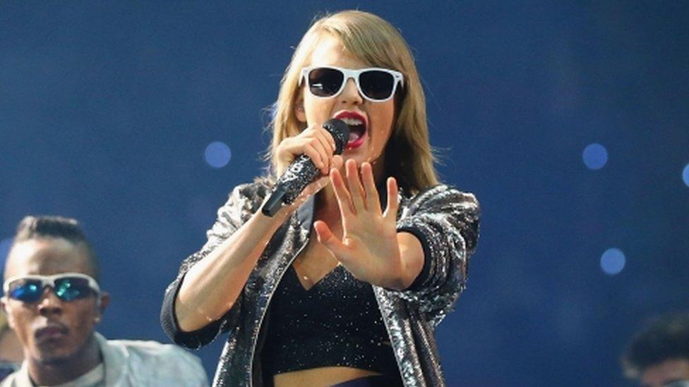 Taylor Swift on tour in St Louis, Missouri, USA