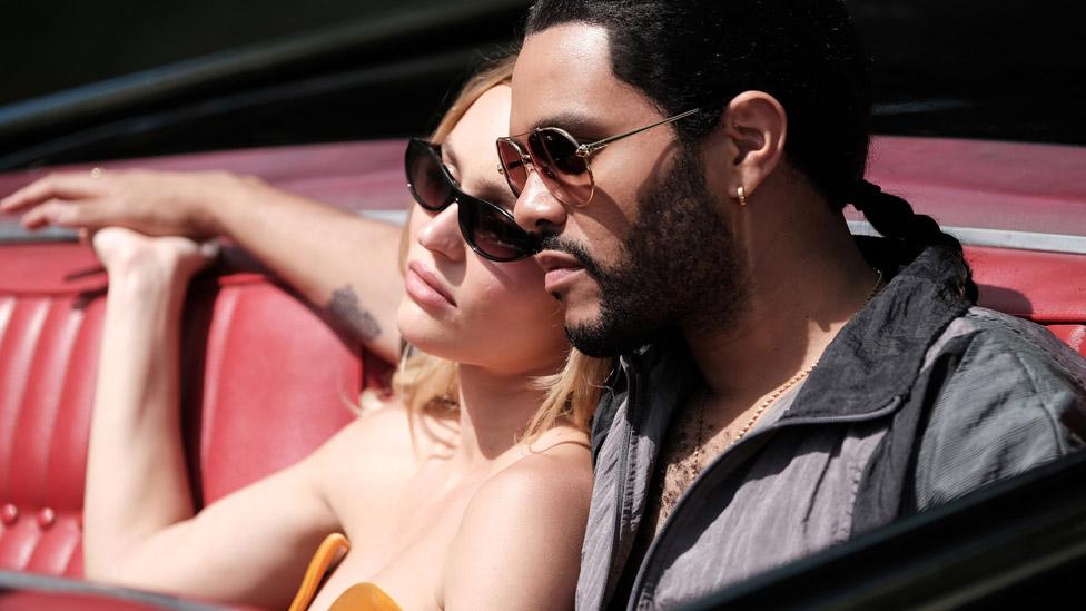 Abel Tesfaye aka The Weeknd and Lily-Rose Depp in The Idol