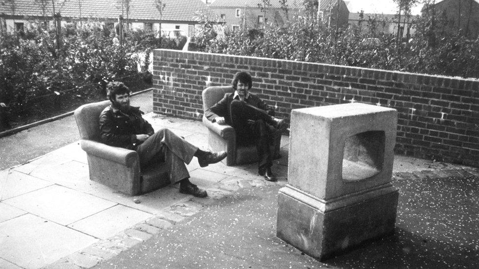 John Gray, David's assistant (L) and Malcolm Robertson - David's successor (R)