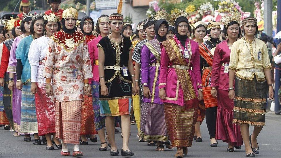 The wedding parade for Indonesian President Joko Widodo's daughter