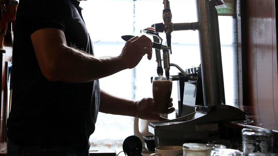 Pint being pulled in NI pub