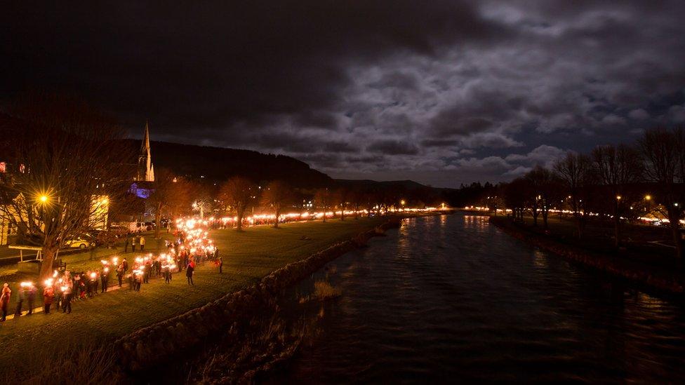 Torchlight procession