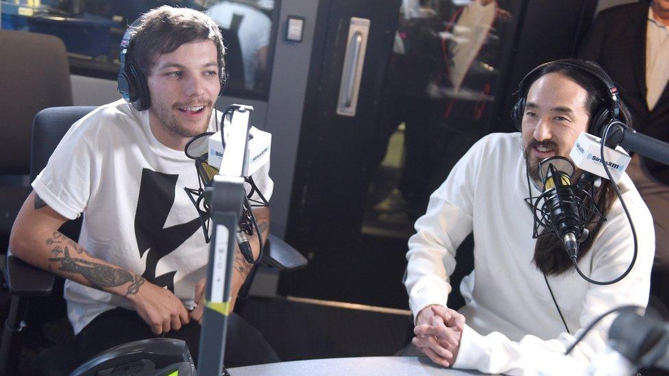 Louis and DJ Steve Aoki