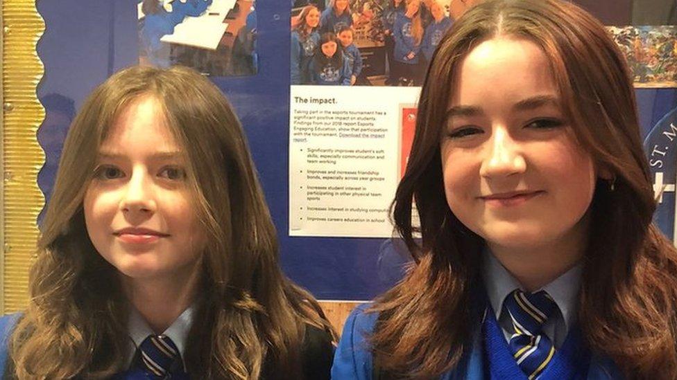 Orlaith Henry and Erin Campbell st marys esports