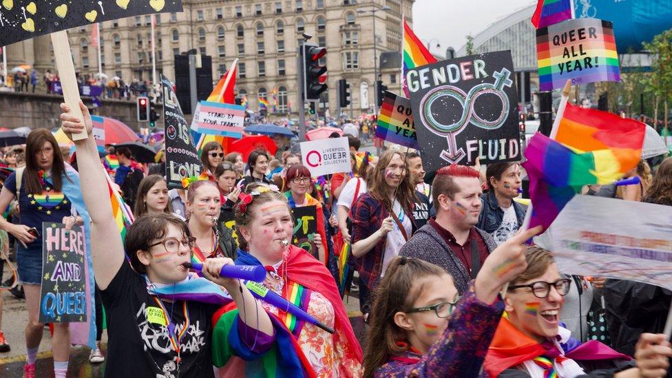 Pride in Liverpool crowd