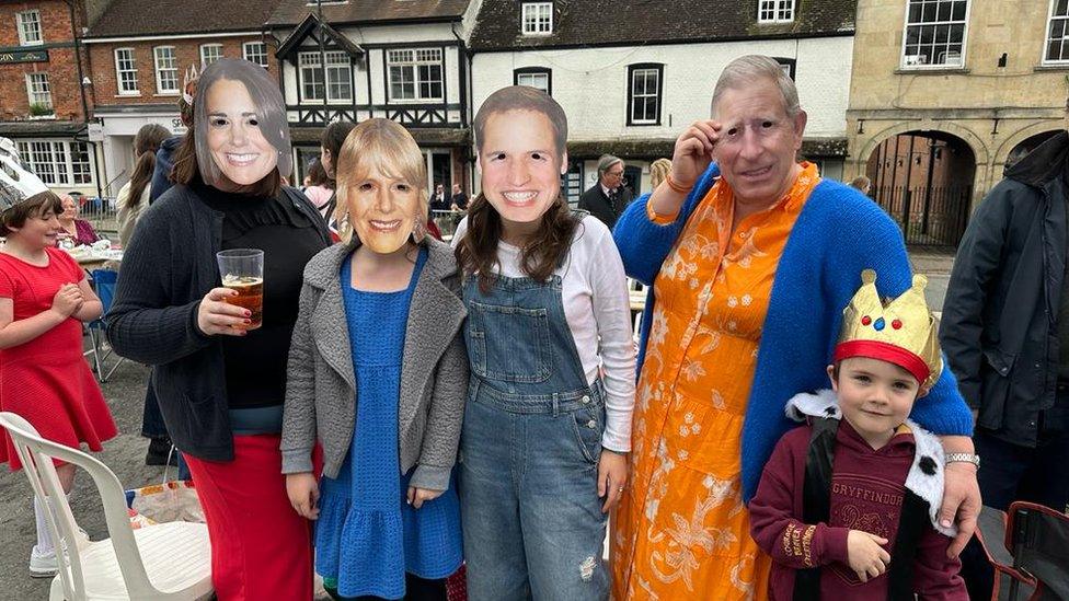 Visitors at Marlborough street party