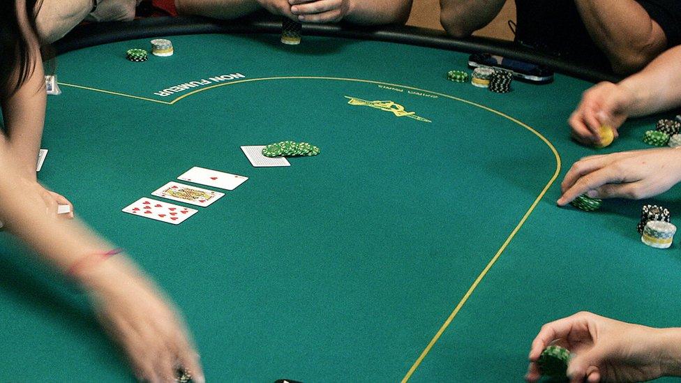 Poker table