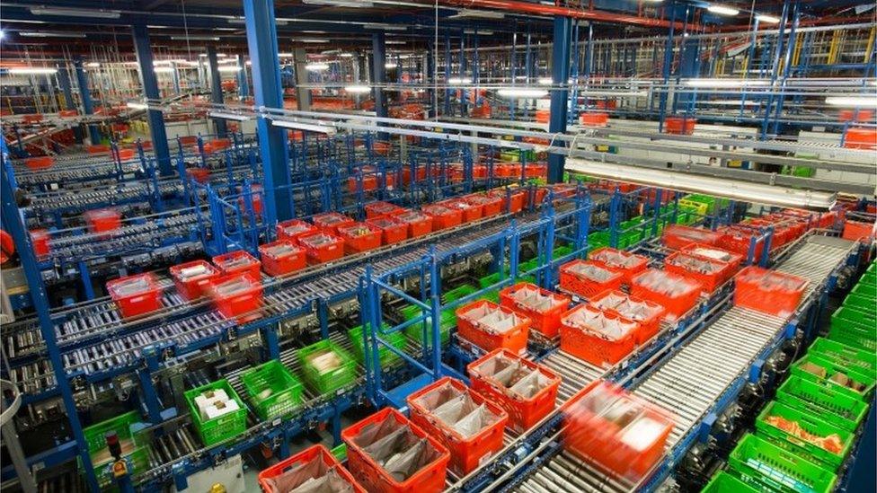 Ocado warehouse