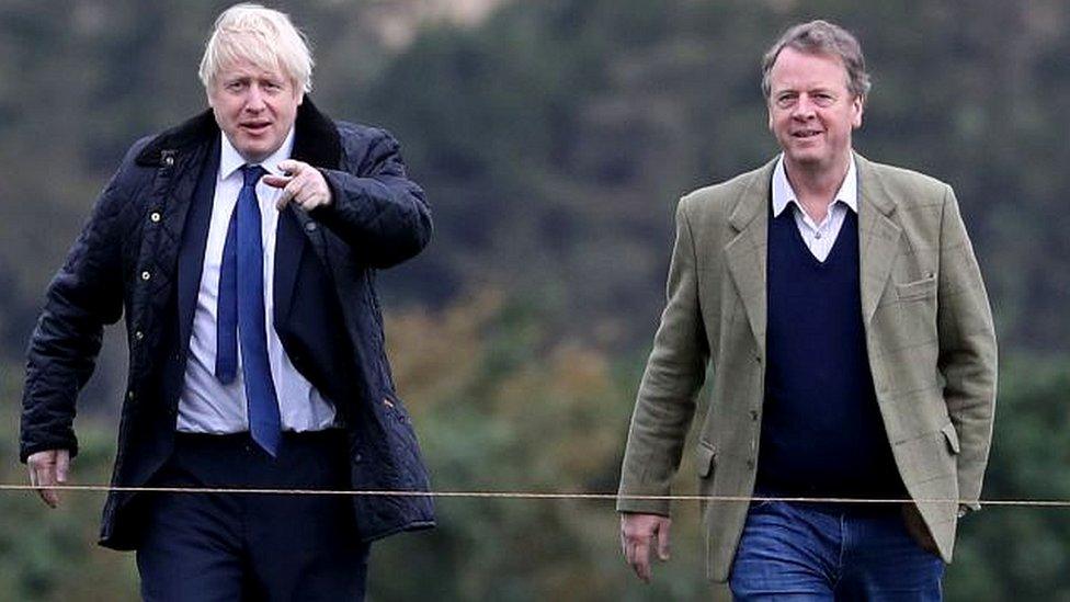 Boris Johnson and Alister Jack