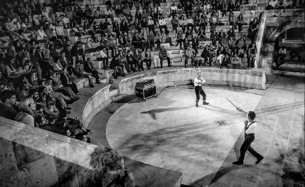 Fight scene at Amman, Jordan