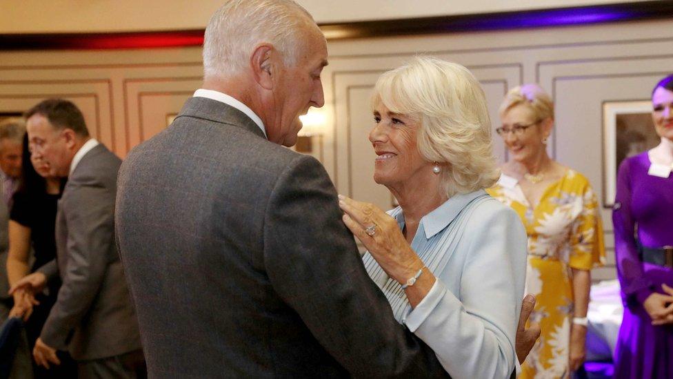 Len Goodman and Queen Camilla